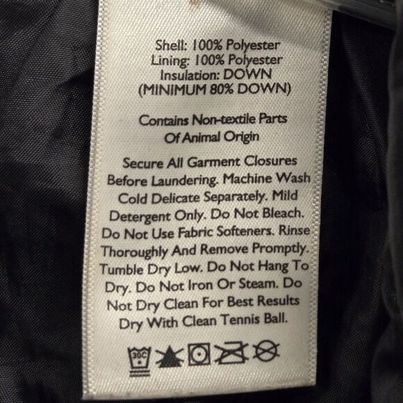 Eddie Bauer Mens Large Black Down Puffer Jacket EB650 Univ. Of Arkansas Logo - Picture 3 of 12